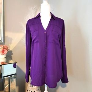 Express Purple Portofino Shirt